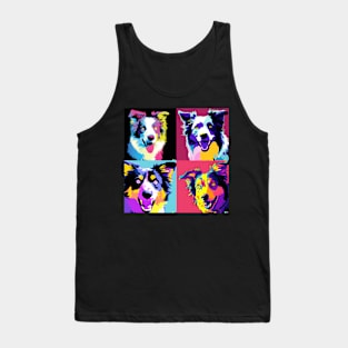 Border Collie Pop Art - Dog Lover Gifts Tank Top